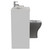Montego Combination Satin White 1100mm 2 Door 1 Drawer Vanity Unit Toilet Suite with Left Hand Square Lucia Basin Side View thumbnail