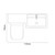 Montego Combination Satin White 1100mm 2 Door 1 Drawer Vanity Unit Toilet Suite with Right Hand Square Lucia Basin Dimensions Top thumbnail