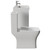 Montego Satin White 800mm Wall Mounted 2 Drawer Vanity Unit and Kingston Toilet Suite with Rimini Basin Side View thumbnail