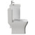 Montego Gloss White 600mm 2 Door 1 Drawer Vanity Unit and Kingston Toilet Suite with Rimini Basin Side View thumbnail