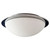 Forum Spa Opie Chrome LED Bathroom Glass Dome Flush Ceiling Light - SPA-41694-CHR thumbnail