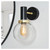 Forum Spa Arras Matt Black Bathroom Wall Light - SPA-39778-BLK thumbnail