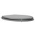 Danbury Satin Grey MDF Soft Close With Chrome Hinge Toilet Seat Left Hand View thumbnail