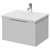 Helix 460 Fluted Satin White 600mm Wall Mounted 1 Drawer Vanity Unit with Glide Basin Right Hand View thumbnail