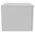 Helix 460 Fluted Satin White 600mm Wall Mounted 1 Drawer Vanity Unit for Countertop Basins Side View thumbnail
