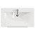Helix 460 Fluted Pebble Grey 800mm Wall Mounted 2 Drawer Vanity Unit with Glide Basin Top View thumbnail