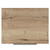Helix 460 Fluted Tobacco Oak 600mm Wall Mounted 1 Drawer Vanity Unit for Countertop Basins Top View thumbnail