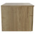 Helix 460 Fluted Autumn Oak 600mm Wall Mounted 1 Drawer Vanity Unit for Countertop Basins Side View thumbnail