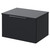 Helix 460 Fluted Satin Anthracite 600mm Wall Mounted 1 Drawer Vanity Unit for Countertop Basins Right Hand View thumbnail