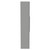 Helix Fluted Pebble Grey 300mm x 1430mm Wall Mounted 1 Door Tall Unit Side View thumbnail