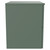 Helix 460 Fluted Satin Green 600mm Wall Mounted 2 Drawer Vanity Unit for Countertop Basins Side View thumbnail