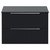 Helix 460 Fluted Satin Anthracite 800mm Wall Mounted 2 Drawer Vanity Unit for Countertop Basins View from Front thumbnail