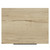 Helix 460 Fluted Autumn Oak 600mm Wall Mounted 2 Drawer Vanity Unit for Countertop Basins Top View thumbnail