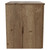 Helix 460 Fluted Tobacco Oak 600mm Wall Mounted 2 Drawer Vanity Unit for Countertop Basins Side View thumbnail