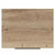 Helix 460 Fluted Tobacco Oak 600mm Wall Mounted 2 Drawer Vanity Unit for Countertop Basins Top View thumbnail