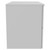 Helix 460 Fluted Satin White 800mm Wall Mounted 2 Drawer Vanity Unit for Countertop Basins Side View thumbnail