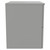 Helix 460 Fluted Pebble Grey 600mm Wall Mounted 2 Drawer Vanity Unit for Countertop Basins Side View thumbnail