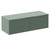 Helix 460 Fluted Satin Green 1200mm Wall Mounted 2 Drawer Vanity Unit for Countertop Basins Left Hand View thumbnail