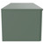 Helix 460 Fluted Satin Green 1200mm Wall Mounted 2 Drawer Vanity Unit for Countertop Basins Side View thumbnail