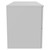 Helix 460 Fluted Satin White 1200mm Wall Mounted 4 Drawer Vanity Unit for Countertop Basins Side View thumbnail