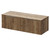 Helix 460 Fluted Tobacco Oak 1200mm Wall Mounted 2 Drawer Vanity Unit for Countertop Basins Right Hand View thumbnail