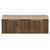 Helix 460 Fluted Tobacco Oak 1200mm Wall Mounted 2 Drawer Vanity Unit for Countertop Basins View from Front thumbnail