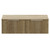 Helix 460 Fluted Autumn Oak 1200mm Wall Mounted 2 Drawer Vanity Unit for Countertop Basins View from Front thumbnail