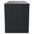 Helix 460 Fluted Satin Anthracite 1200mm Wall Mounted 4 Drawer Vanity Unit for Countertop Basins Side View thumbnail