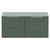 Helix 460 Fluted Satin Green 1200mm Wall Mounted 4 Drawer Vanity Unit for Countertop Basins View from Front thumbnail