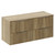 Helix 460 Fluted Autumn Oak 1200mm Wall Mounted 4 Drawer Vanity Unit for Countertop Basins Left Hand View thumbnail