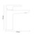 Aero Brushed Brass Mono Basin Mixer Tap Dimensions Side thumbnail
