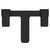 Aero Matt Black Bath Filler Tap Top View thumbnail