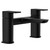 Aero Matt Black Bath Filler Tap Left Hand View thumbnail
