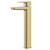 Aero Brushed Brass High Rise Basin Mixer Tap Right Hand View thumbnail