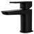 Aero Matt Black Mini Mono Basin Mixer Tap Right Hand View thumbnail