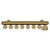 Sinclair Colore Brushed Brass 1800mm x 395mm Vertical Wifi Thermostatic Single Panel Electric Radiator thumbnail