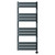 Darby Anthracite 1200mm x 500mm Curved Wifi Thermostatic Electric Heated Towel Rail thumbnail
