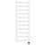 Milton White 1500mm x 500mm Curved Wifi Thermostatic Electric Heated Towel Rail thumbnail