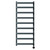 Milton Anthracite 1200mm x 500mm Curved Wifi Thermostatic Electric Heated Towel Rail thumbnail