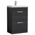 Nuie Athena Charcoal Black 600mm 2 Drawer Vanity Unit with 50mm Profile Basin - ATH033D Main Image