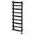 Milton Colore Matt Black 1200mm x 500mm Curved Wifi Thermostatic Electric Heated Towel Rail thumbnail