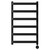Milton Colore Matt Black 800mm x 500mm Curved Wifi Thermostatic Electric Heated Towel Rail thumbnail