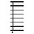 Anderson Colore Matt Black 1150mm x 500mm Designer Wifi Thermostatic Electric Heated Towel Rail thumbnail