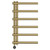 Mason Colore Brushed Brass 850mm x 500mm Designer Wifi Thermostatic Electric Heated Towel Rail thumbnail