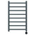 Blaine Anthracite 800mm x 500mm Straight Wifi Thermostatic Electric Heated Towel Rail thumbnail