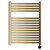 Columbus Colore Brushed Brass 800mm x 600mm Curved Wifi Thermostatic Electric Heated Towel Rail thumbnail