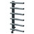 Mason Anthracite 850mm x 500mm Designer Wifi Thermostatic Electric Heated Towel Rail thumbnail