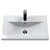 Nuie Athena Anthracite Woodgrain 600mm Wall Hung Single Drawer Vanity Unit with 40mm Profile Basin - ATH039A Basin