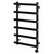 Finley Colore Matt Black 850mm x 600mm Designer Wifi Thermostatic Electric Heated Towel Rail thumbnail