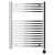 Columbus Chrome 800mm x 600mm Curved Wifi Thermostatic Electric Heated Towel Rail thumbnail